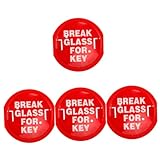 Veemoon 4stücke Notfall-schlüsselbox Für Türen Wandmontierte Notfall-schlüsselbox Mit Schloss Zur Sicheren Aufbewahrung Von Schlüssel Für Außenbereich Gefahrenvermeidung