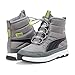 PUMA Unisex-Child Evolve Boots, Cast Iron-Black-Lime Smash AH25, Big Kid 4