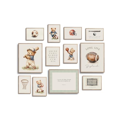TwoDays Vintage Sports Nursery Decor