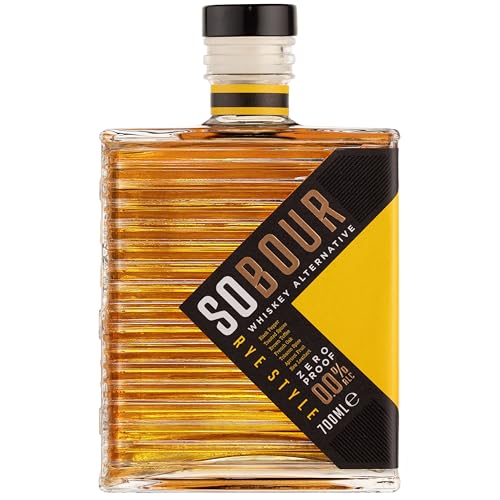 SOBOUR Rye Style Non Alcoholic Whiskey 700ml | Non Alcoholic Drinks – Bourbon Alternative | Premium Non Alcoholic Spirits by Spirits of Virtue | Imported by Think Distributors