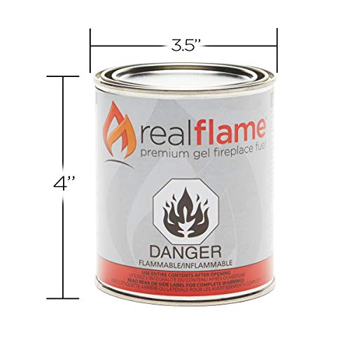 Real Flame Gel Fuel Cans - 24-Pack - Gelled Isopropyl Alcohol for Indoor or Outdoor Fireplaces - Thumbnail 4