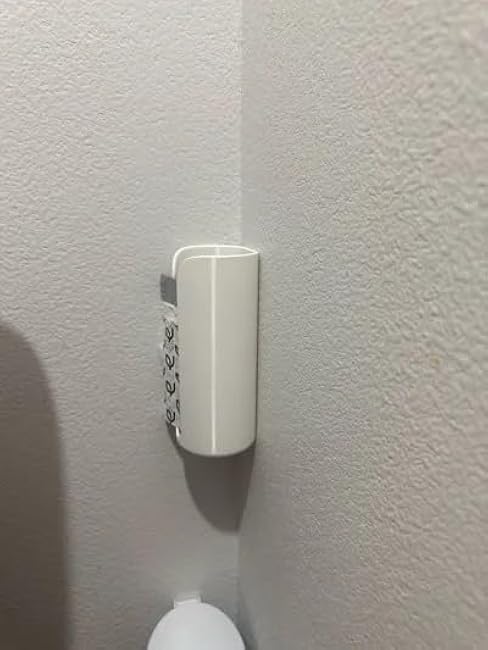 2-Pack, Trash Bag Holder Wall Mounted, Adjustable Dispenser for Under Sink Storage, Laundry Room and Kitchen Organizer, Space Saving, White