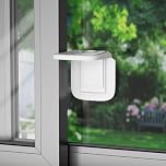 SAFELON 4 PCS Child Safety Sliding Window Lock, Baby Sliding Door Lock for Patio & Closet, Easy to Install (Transparent White)