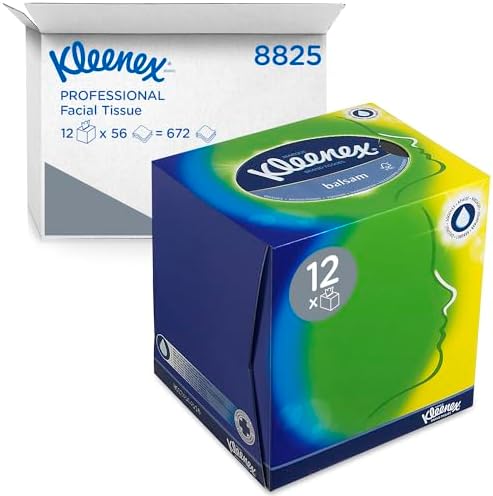 Kleenex Cosmetic Bags 8825 - Kleenex Box - 12x56 (672 Paper Pockets), 3 Layers