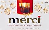 Merci Finest Assortment of European Chocolates. 400grams / 14.1 ounces . 32 pieces of individually wrapped Fine European Chocolates