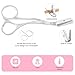 Nogeqi Eyebrow Scissors with Comb Detachable, Stainless Steel Eyebrow Trimmer Scissors for Women Men Beauty Accessories, With 1 Brush