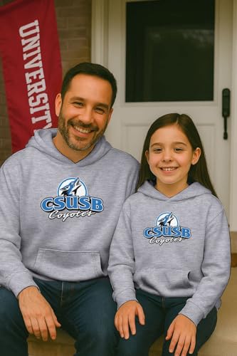 NCAA Officially Licensed Apparel Cal State San Bernardino Coyotes CSUSB Logo Youth Hoodie Cal07HK Gray Small4