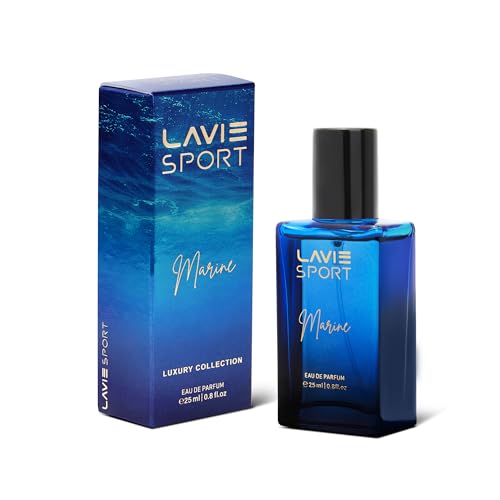 Image of Lavie Sport Marine | Long Lasting Perfume for Men | EDP 25ml | Lavender, Sandalwood, Mint, Jasmine, Musk, Amber, Oakmoss | Premium Unisex Fragrance