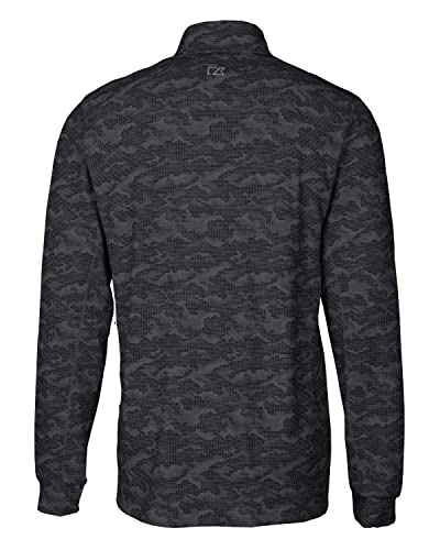 Cutter & Buck Traverse Camo Print Stretch Quarter Zip Mens Big and Tall Pullover2