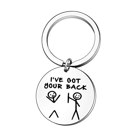 JETTOP Funny Keyring Best Friends Gifts for Women Men Birthday Christmas Graduation Gifts for Friendship Female (I’ve got Your Back) Cover
