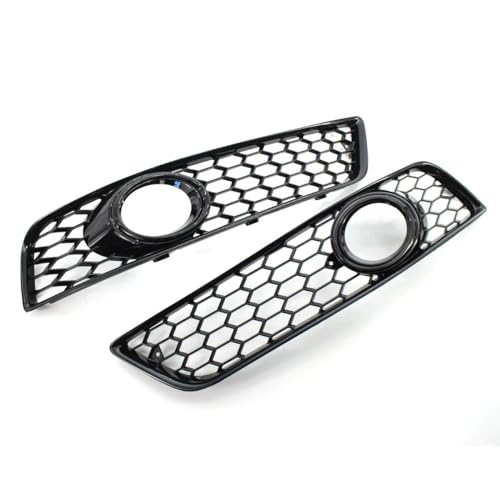 Grille de course pour Audi A3 8P 09-13 nid d'abeille pare-chocs noir brillant