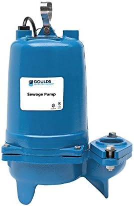 Goulds WS0312BF Submersible Sewage Pump, 1/3 HP, Single Phase, 230 V, 4.9 Max Amps