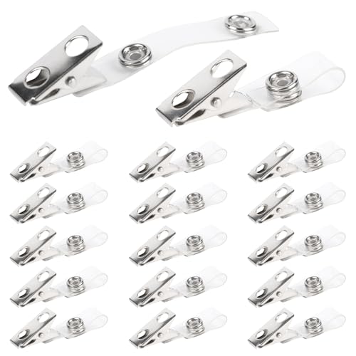 Clips en métal pour badge d'identification : fixez solidement vos laissez-passer de bureau