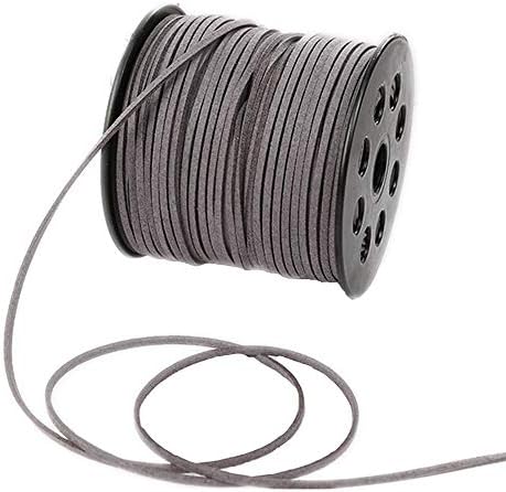 100 Yards Faux Suede Lace String Soft Beading Cord Thread Velvet Ribbons for Bracelet Necklace Jewelry Making Embellishment T