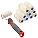 Produktbild KOTARBAU® 10er Set Farbroller Gelbfaden 70 mm mit Gummigriff Farbwalze Walzenbürste Pinsel Rollerwalze Rollerpinsel für Anstricharbeiten und Renovierung