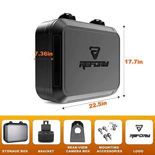 Tailgate Spare Tire Carrier Storage Box Compatible With 2018-2023 Jeep Wrangler Jl 4 Door & Jlu Exterior Back Mounted Storage Box Organizer Spare Tire Carriers For Jeep Jl Storage Accessories #TOP6