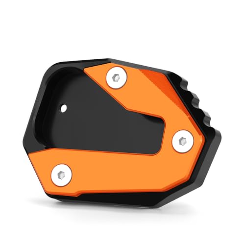 Vici Motorrad Orange & Black Seitenständer Fit For 790DUKE 2018-2024 | 890DUKE 2020-2024 990DUKE 2023 2024 | DUKE 790 890 990 Ständer Platte Passt Kickstand Pedale DUKE Accessories
