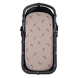 JYOKO Kids Sábana para Capazo de Algodón, Ajustable con elástico para Moisés, Carrito de Bebé, Cochecito y Silla de Paseo (Giraffe)