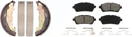 Kit de pastillas de freno semimetálicas delanteras y traseras para Mazda 2 KSN-100038 2011-2014