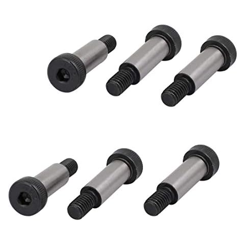 S SYDIEN Alloy Steel Hexagon Socket Head Shoulder Bolt 1/2" Shoulder Dia, 1-1/4" Shoulder Length, 3/8"-16 UNC Thread Pack of 6 Cover