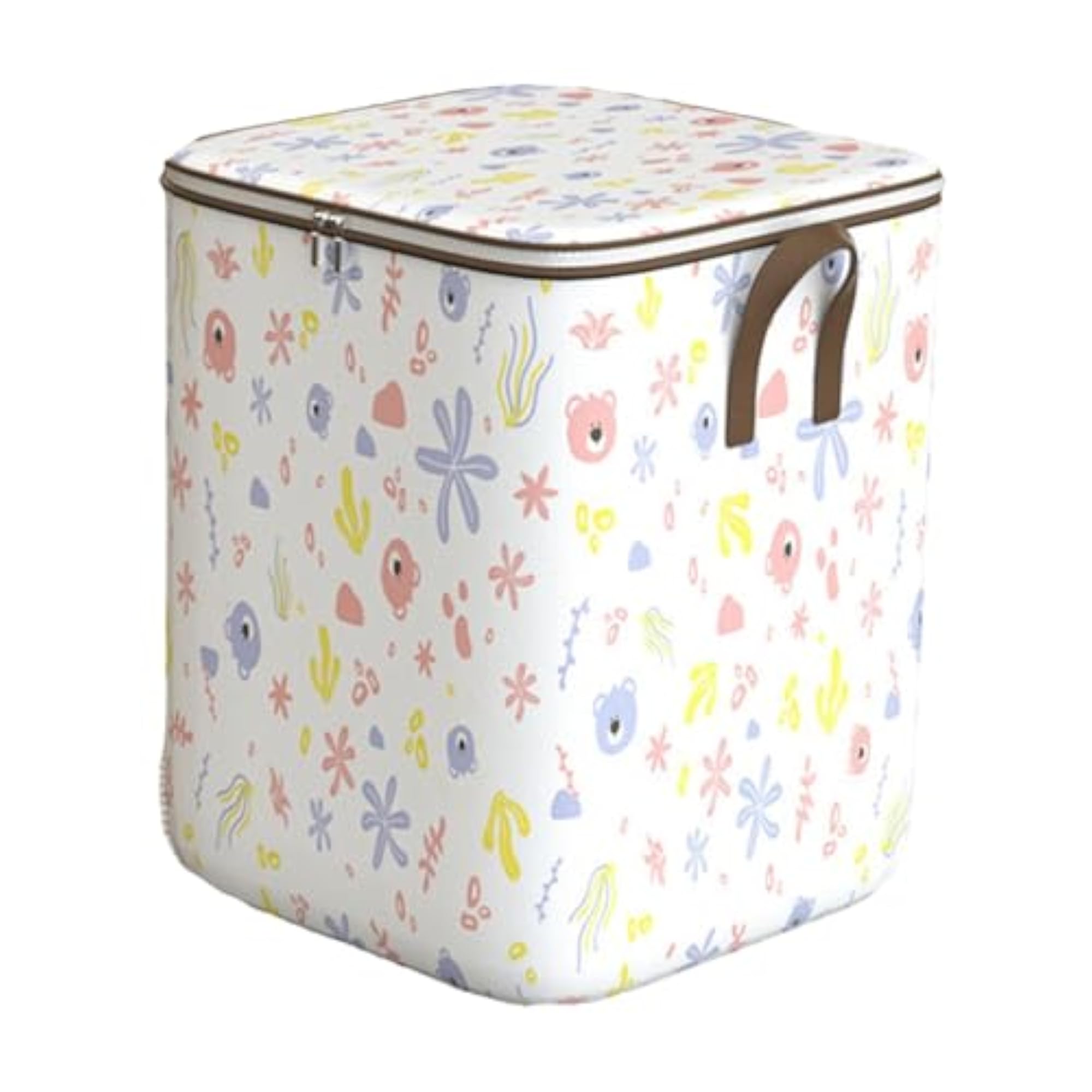 Clothes Storage Bag Bin with Lid, Travel Organizer