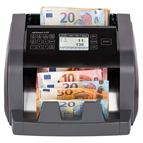 ratiotec rapidcount S 575 Banknotenzählmaschine für gemischte Banknoten mit Wertermittlung in schwarz Cover
