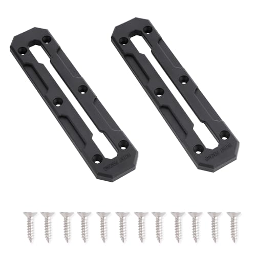 VTurboWay 2 Pcs 7.4" Low Profile Track, Kayak Track for Fishing Rod Holder, Kayak Gear Track Accessories, Reinforced Marine Nylon