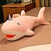 Ankepwj Gigante colorato squalo Unicorno Peluche Giocattolo farcito Bambola di Narwhale Pesce Morbido squalo Rosa Blu con Corno Giocattolo Cuscino per Dormire Regalo Kawaii 120 cm c