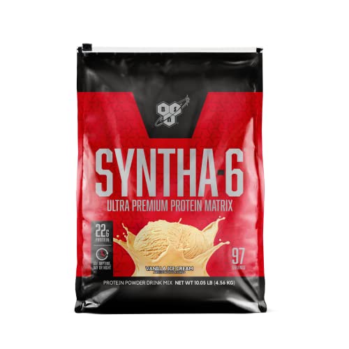 Image of BSN SYNTHA-6 Whey Protein Powder, Micellar Casein, Milk Protein Isolate Powder, Vanilla Ice Cream, 97 Servings (Package May Vary)