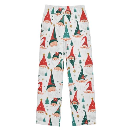Boys' Pants Christmas Holiday Gnomes Elves Long Bottoms Jogger Pants Elastic Waist Trousers with Pockets S-XL