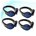 Parliky 4PCS LED Shoe Clip Lights Blue Light Safety Running Gear Flash Strobe for Joggers and Visibility Clips
