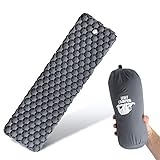 Legit Camping Sleeping Pad - Camping Pad for Backpacking and Camping - Inflatable Sleeping Mat Holds The Air in for Longer Hours - Compact Camping Mat for Best Outdoor Sleep - Rolls Tight