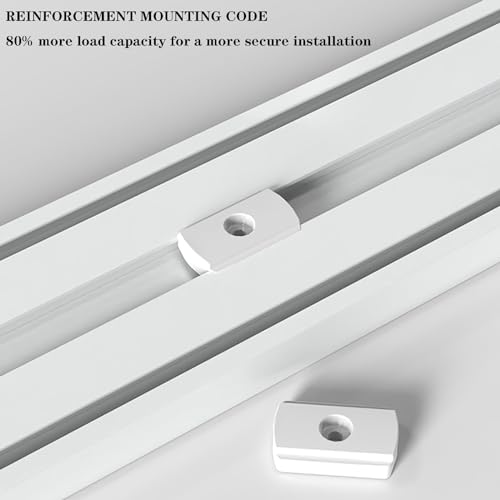 Riel doble K de aluminio resistente para separadores de ambientes 7