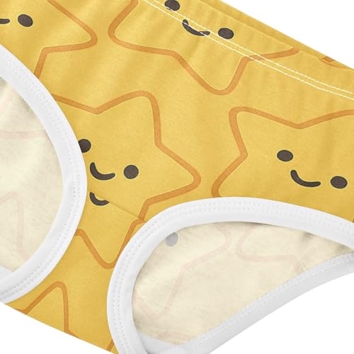 Girls' Triangle Panties Comfort Underwear for Baby Girls Stars Pattern4