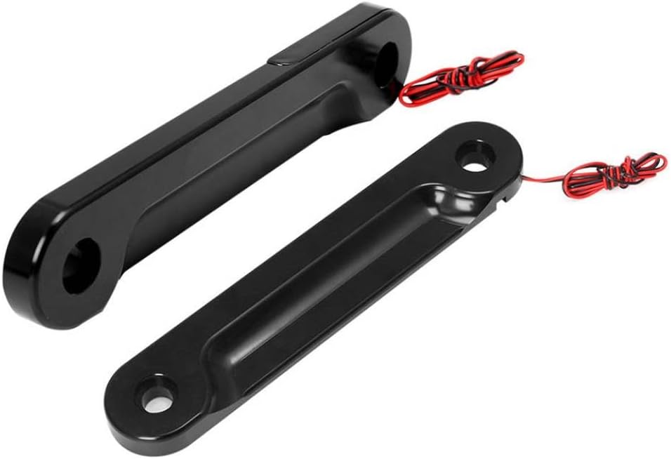 Motorcycle Aluminum Front LED Flush Mount Fork Turn Light Brackets Compatible with Touring Electra Street Road King 1998— 2022(Black)
