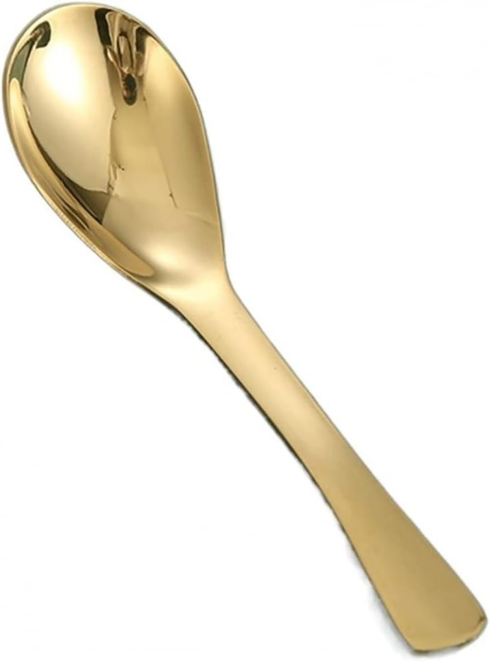 Dessert Spoon,Spoon Stainless Steel Spoon Dessert Spoon Shaved Ice Ice Cream Spoon Home Restaurant Creative Dinner Spoon Serving spoon -Gold||S