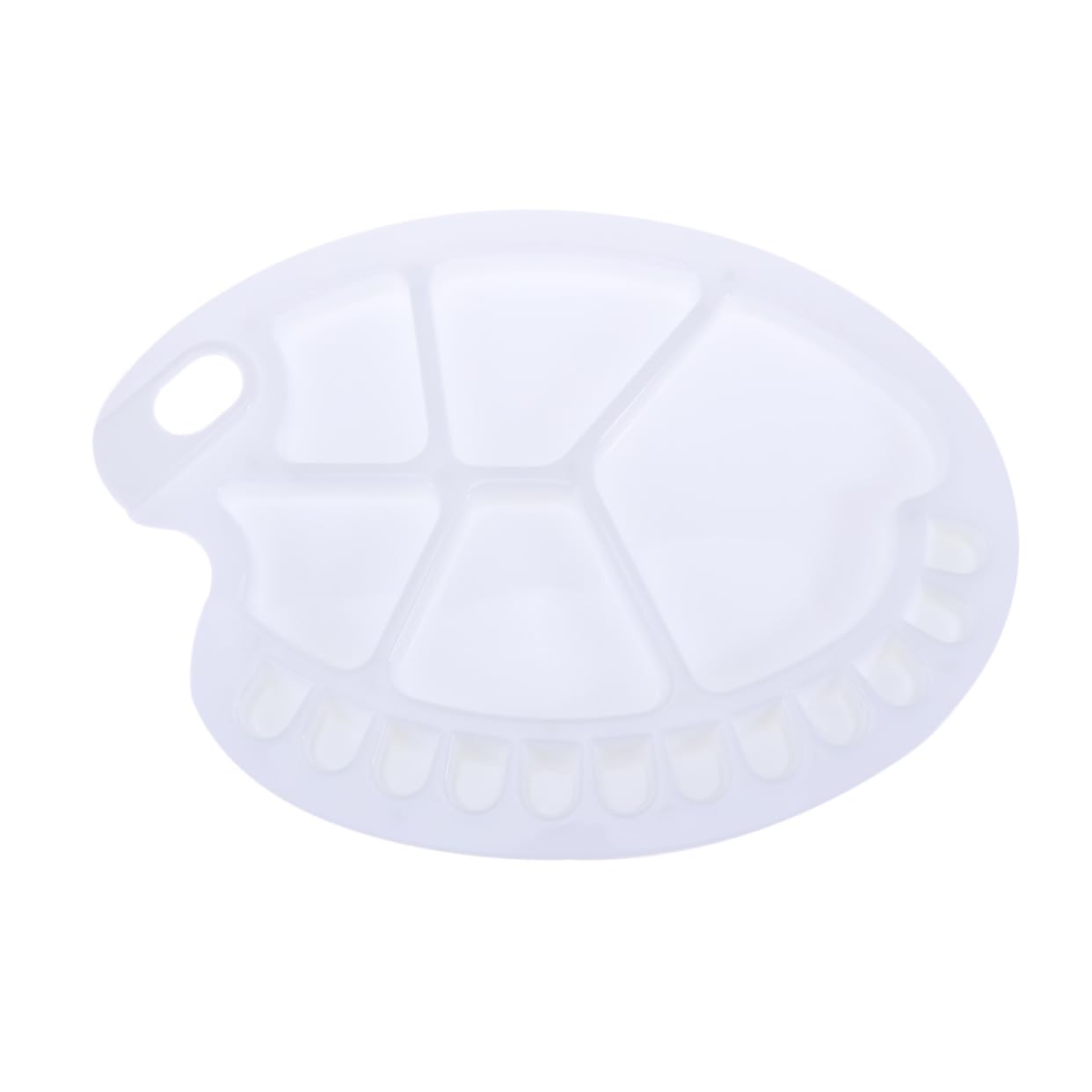 OSALADI Multifunctional Nail DIY Supply Paint Tray with Thumb Hole Palette for Watercolor Painting for Beginners Artists and Craft Projects