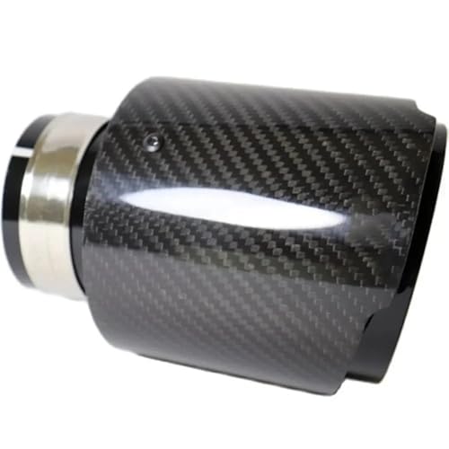 Silenciador universal con boquilla recta de acero negro que resiste altas temperaturas en carretera 5