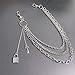 Pants Chain for Men Pendant Hip-hop Fashion Three-layer Simple Key Waist Chain Goth Accessories