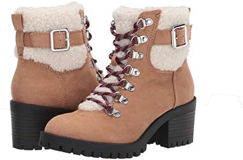 Madden Girl Women's HAYESS Fashion Boot, Sand Fabric, 9 | Image 6