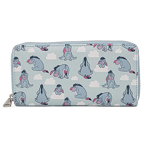 Loungefly Disney Winnie the Pooh Eeyore Zip Around Faux Leather Wallet, Multi