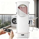 SIEEOUR Portable Fabric Steamer & Smart Clothes Dryer,900w Automatic Garment Steamer With Remote Control,Foldable Steam Iron For Vertical Clothes Steaming And Electric Wrinkle Removal