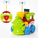 Cartoon R/C Train Car Radio Control Toy for Toddlers by Liberty Imports (ENGLISH Packaging)