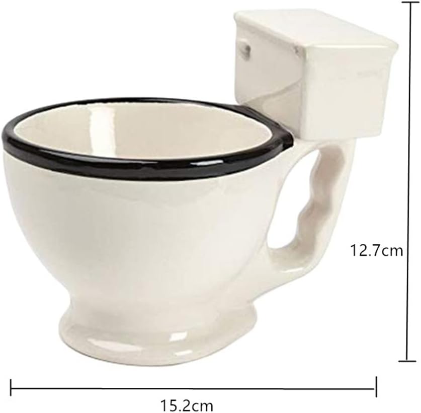 Novelty Toilet Ceramic Mug With Handle Coffee Tea Milk Ice Cream Cup Funny For Gifts