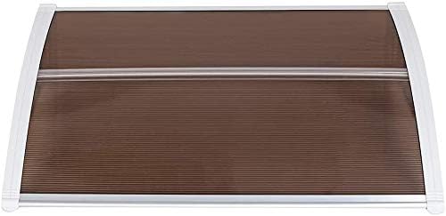 Miniatura 4 de Toldo para puerta de patio de 40.0 x 30.0 in, cubierta para ventana de puerta delantera de casa, cubierta para lluvia de policarbonato, cubierta