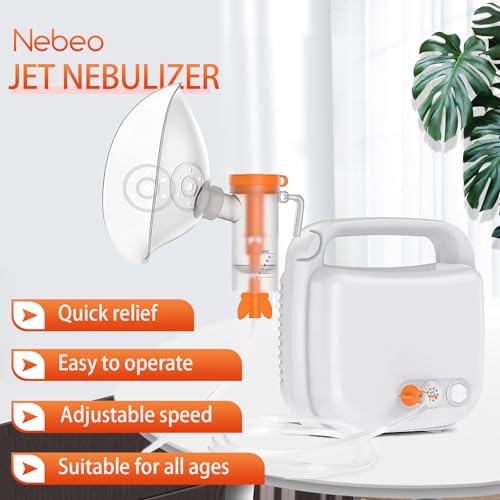 image for Nebeo Portable Nebulizer Machine for Adults and Kids, 09 Jet Nebulizer