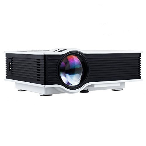 Full Color 130 inches Mini Projector LCD LED Home Theater Cinema Outdoor Projector HD 1080P SupportedVGA/IP/IR/USB/SD/HDMI