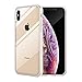 Vemsoul iPhone Xs Max Case, Clear Tempered Glass Back and Premium Silicon Bumper, iPhone Xs Max 6.5 inch Full Protective Transparent Case (Clear Glass)