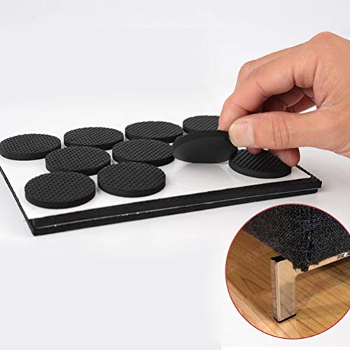VORCOOL Almofadas para móveis pretas premium 8 peças! Vários tamanhos – Melhor protetor de piso de m