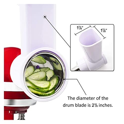 Justyaofeng Groente Sneler/Shredder/Cheese Grater Compatibel met KitchenAid Stand Mixer Bevestiging Snijden Shredding Accessoires Keukenhulpblender accessoires - Image 3